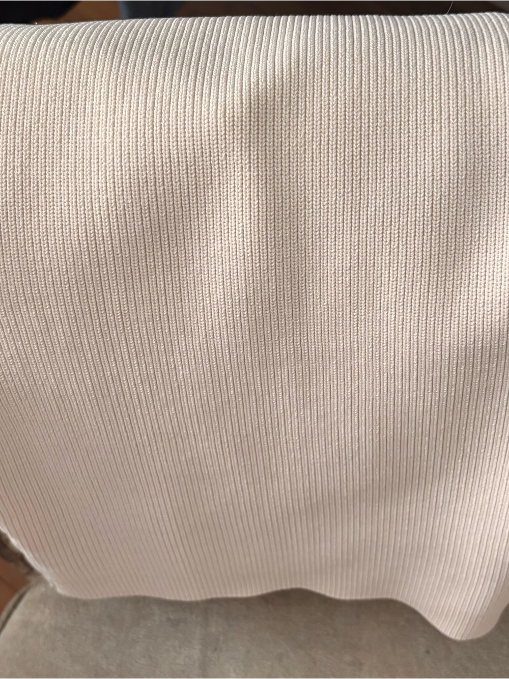 DISSH Cream Ribbed Sweetheart Neck Tank Top - Picture 4 of 4